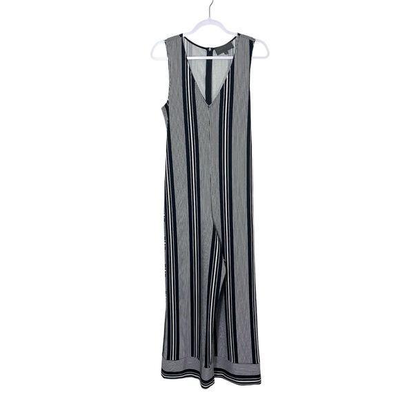 Anthropologie Sunday in Brooklyn Striped Cropped Genna Jumpsuit Womens Size M - Picture 1 of 12